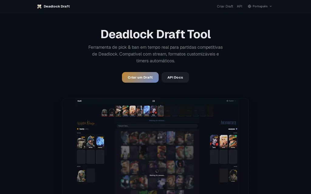 Deadlock Draft preview