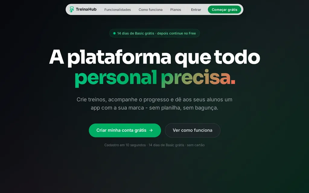 TreinaHub preview